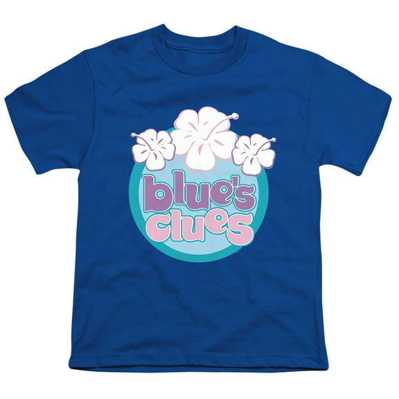 Blue's Clues (Classic) Hawaiian Flowers Unisex Youth T Shirt