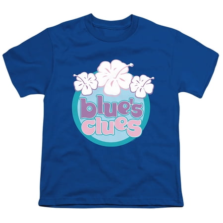 Blue's Clues (Classic) Hawaiian Flowers Unisex Youth T Shirt