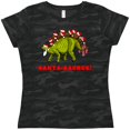 thumbnail image 3 of Inktastic Santa-saurus Christmas Dinosaur Women's T-Shirt, 3 of 5