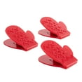 thumbnail image 1 of Holiday Time 3-Pack Bag Clips, Mittens, Red, 1 of 10