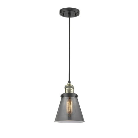 

Innovations Lighting 201C Small Cone Small Cone 6 Wide Mini Pendant - Black