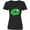 AB-Black, variant on Inktastic St. Patrick's Day Lucky Lips with White Shamrock Women's V-Neck T-Shirt