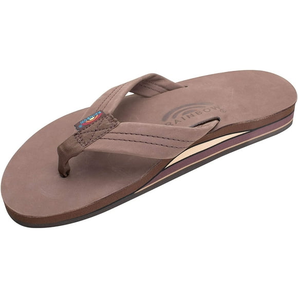 Rainbow Sandals Mens Premier Leather Double Layer with Arch Wide Strap