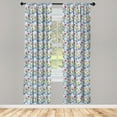 thumbnail image 3 of Ambesonne Cactus Curtains, Vintage Latin American, Pair of 28"x84", Multicolor, 3 of 5