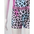 thumbnail image 6 of HULIJA Gymnastics Leotards for Girls Printed Dance Unitards Biketards with Boyshorts Leopard Colorful 10, 6 of 7