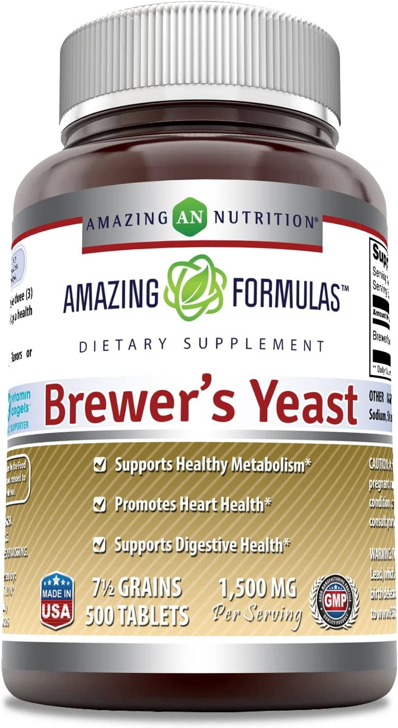 Amazing Nutrition Brewers Yeast Tablets 7.5 Grain Capsule 500mg