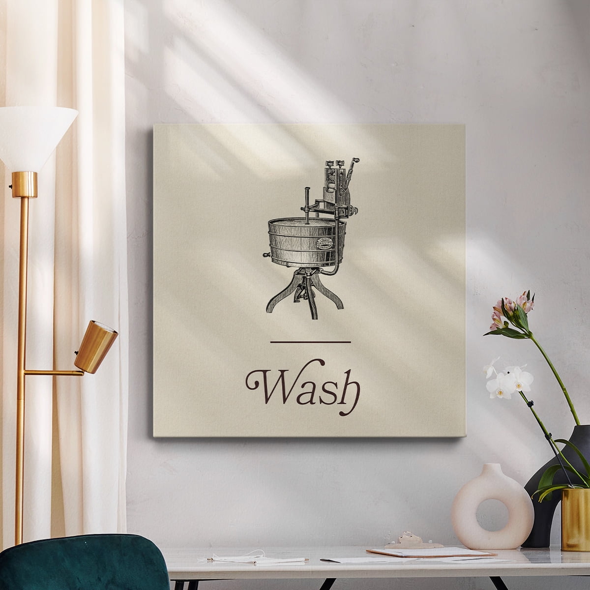Wexford Home Laundry Sign I-Premium Gallery Wrapped Canvas, 40" x 40" - Ready to Hang