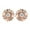 Rose Gold, variant on UDIYO Elegant Sunflower Inlaid Cubic Zirconia Women Fashion Jewelry Ear Stud Earrings