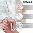 thumbnail image 3 of SQDWYGG Multifunctional Heavy-Duty Kitchen Shears, Stainless Steel Kitchen Scissors for Food, Poultry Shears, Poultry, Meat, Seafood, Bone Cutting, Dishwasher Safe Ergonomic Handle,Gold, 3 of 8