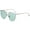 86011 Green Tint, variant on Womens Cat Eye Sunglasses Gold Metal Frame Ladies Mirrored Sun Glasses