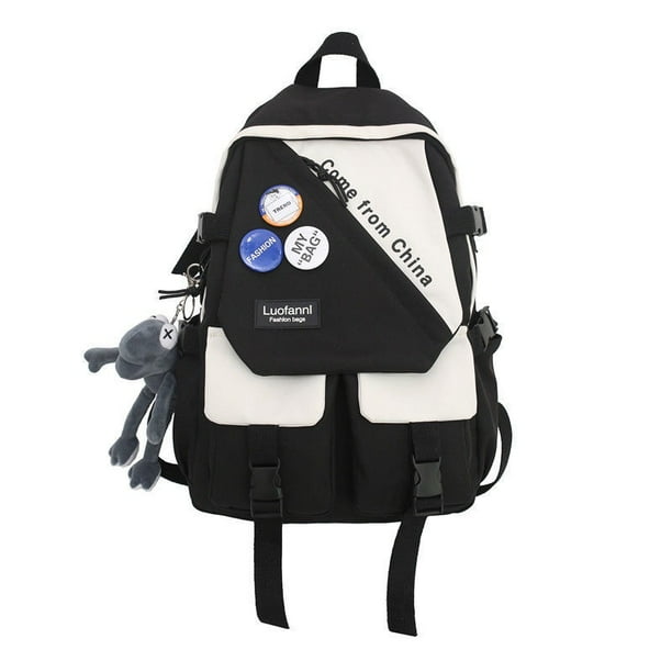 Mochila Moda Escolar Pareja De Gran Valor Ordenador Impermeable Capacidad