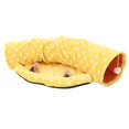 thumbnail image 3 of Cama túnel plegable para gatos: divertido juguete colgante para jugar en interiores. Amarillo, 3 of 9