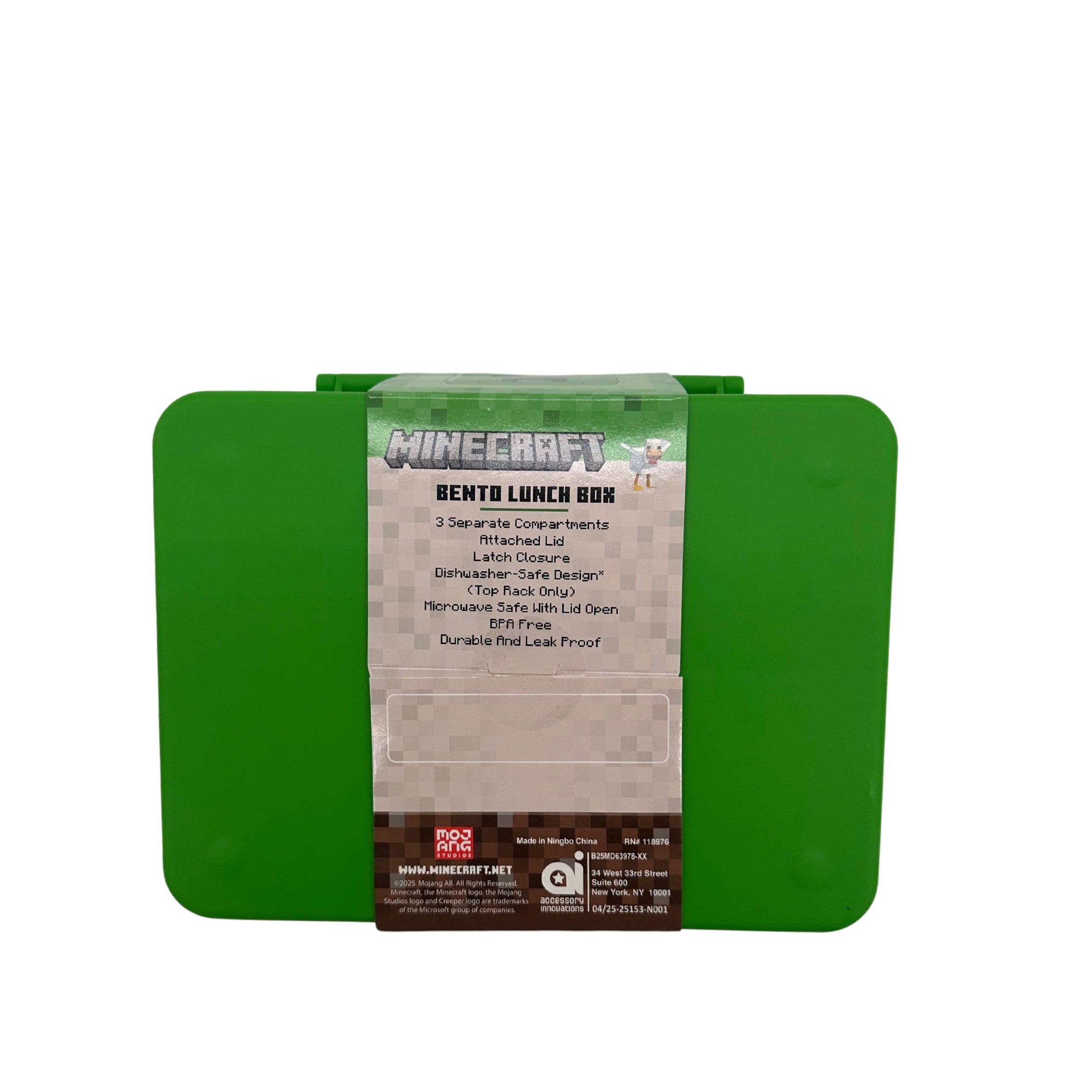 Microsoft Minecraft Child's Reusable Silicone Bento Box