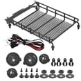 thumbnail image 2 of METAL ROOF RACK LUGGAGE CARRIER DURABLE LED LIGHT MN 1 12 RC CRAWLER MN90 MN90K, 2 of 7
