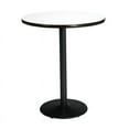 thumbnail image 2 of KFI 42" Round Pedestal Table with Multiple Colors\' Top, Round Black Base, Bistro Height, 2 of 5