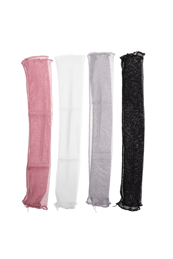 4 Pairs Ultra-Thin Cooling Arm Sleeves for Women, Breathable Mesh Sun Sleeves for , 20.04x2.75x0.04in