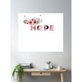 thumbnail image 2 of Hope Mask Flower Poster Wall Art, Modern Wall Decor, 24x36 UNFRAMED, 2 of 3