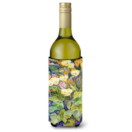 

Carolines Treasures DND0001LITERK Arum Lilies by Neil Drury Wine Bottle Hugger Wine Bottle multicolor