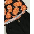 thumbnail image 5 of Halloween Kids Toddler Baby Boy Gentleman Outfits Pumpkin Print Short Sleeve Button Down Shirt and Shorts Set, 5 of 6