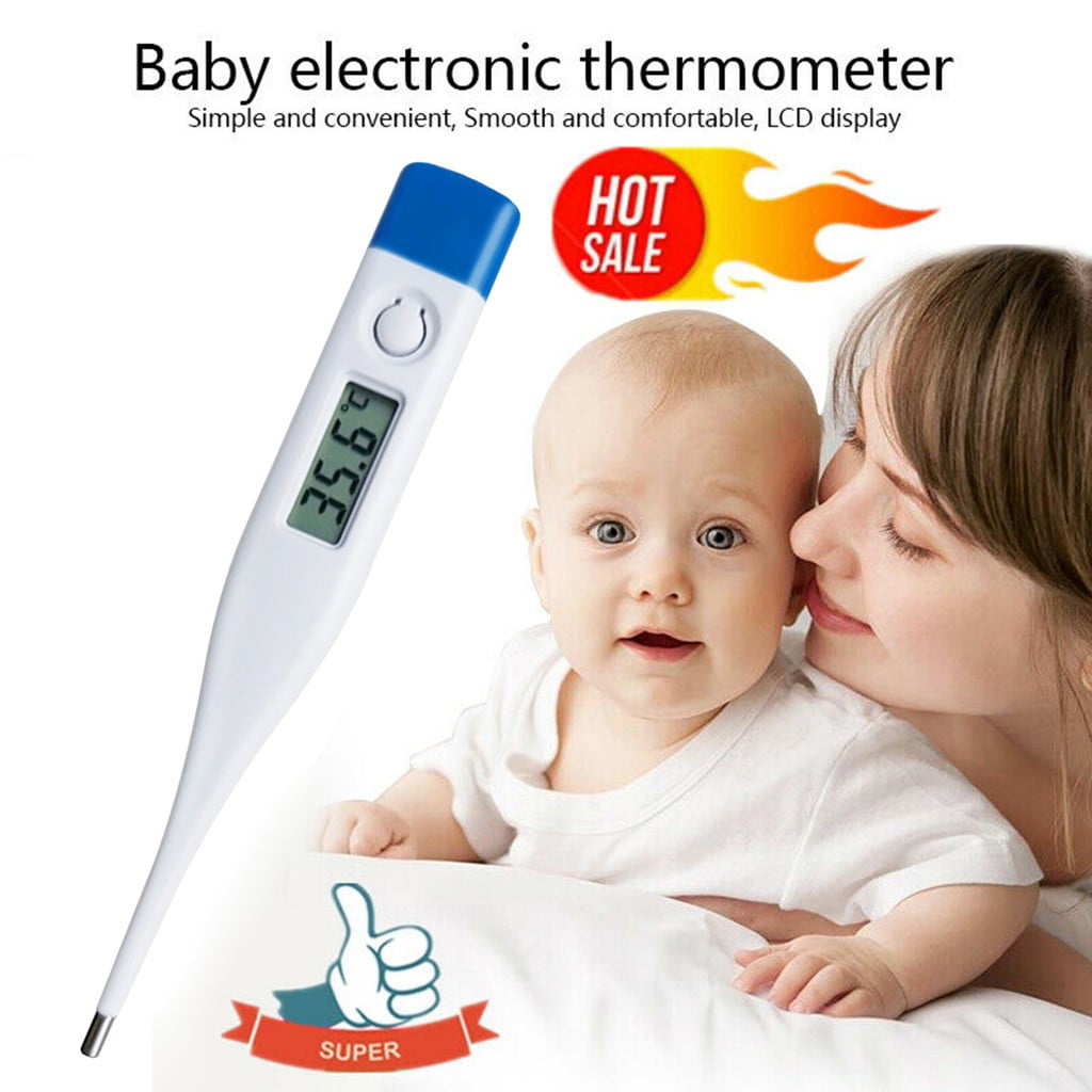 Digital Thermometer Adult Medical Baby Body Kids Safe Ear Mouth LCD Temperature 