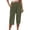 Army Green B, variant on Womens Capri Pants Comfy Loose Elastic Waisted Yoga Crop Pants with Pockets Summer Athletic Sportwear Running Workout Sweat Pants for Womens