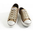 thumbnail image 4 of 5 pares de cordones planos para zapatillas de deporte (beige), cordones planos para zapatillas de deporte, económicos, 8 mm de ancho, 4 of 5