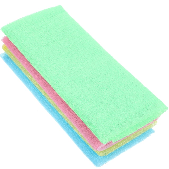 4 Uds. Toalla para fregar la piel Toalla de ducha de nailon duradera Toalla de baño agradable para la piel