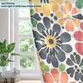 thumbnail image 4 of Yayeee Window Curtains Set of 2 for Living Room Light Filtering 63"x42", Dark Floral, 4 of 7