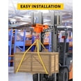 thumbnail image 7 of Forklift Lifting Hook, 2200lbs Capacity Forklift Lifting Hoist, Single Mobile Forklift Crane with Swivel Hook and Large T-Screw, 7 of 7