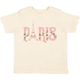 thumbnail image 3 of Inktastic Pink Paris Eiffel Tower with Flowers Boys or Girls Toddler T-Shirt, 3 of 5