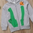 thumbnail image 4 of XBASW Baby Kids Boys Embroidered Sweatshirt Jacket Cartoon Dinosaur Hoodie Long Sleeve Sweater Spring Fall Casual Zipper Coat for 2-8 Years Old, 4 of 8