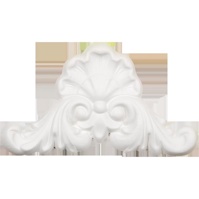 Ekena Millwork ONL05X08X01CI 8 In. W X 4.75 In. H X .75 In. P Architectural accent - Carrillo Shell Small Onlay