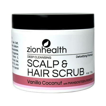 Deep Cleansing Scalp & Hair Scrub Vanilla Coconut with Mangosteen Powder