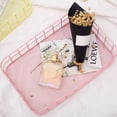 thumbnail image 3 of Wrought Iron Storage Basket Sundries Storage Box Desktop Girl Heart Cute Blue Grid Dormitory Net Red Iron Basket, 3 of 8