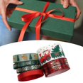 thumbnail image 4 of Farfi 1 juego de cintas lisas con alta solidez al lavado decoración de poliéster cinta de regalo de Navidad compacta, 4 of 5