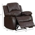 thumbnail image 3 of PonLiving 36'' Wide Manual Standard Recliner Chair,Brown, 3 of 4