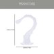 thumbnail image 3 of 2Pcs Ceiling Hooks Heavy Duty Swag Toggle Hooks with Hardwares Home Supplies, 3 of 3