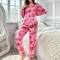 thumbnail image 5 of Gibobby sexy camisón de algodón para niñas Conjuntos de pijamas y pijamas para mujer Pijamas caseros casuales Conjuntos de pijamas casuales de moda (Rosa, S), 5 of 5