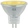 thumbnail image 4 of Sunlite 20 Watt, 10° Narrow Spot, Colored MR11 Mini Reflector with Cover Guard, GU4 Base, Yellow, 4 of 4