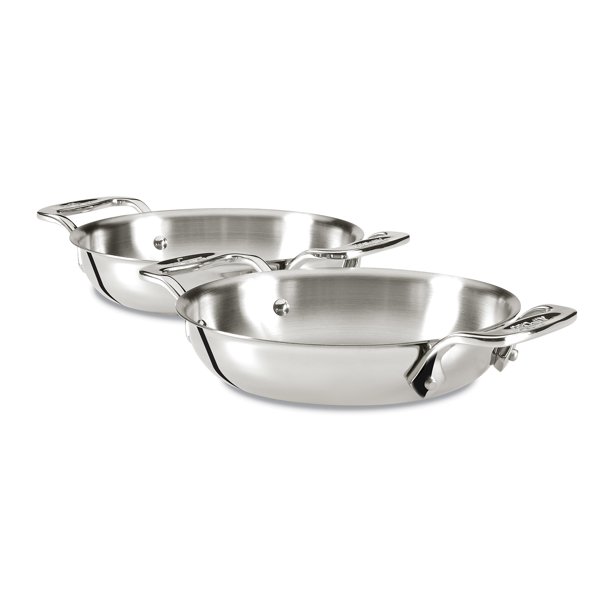 AllClad 6 inch Stainless Steel Gratins Set of Two (E849B264