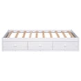 thumbnail image 4 of Tcbosik Twin Size Modern Storage Bed with 3 Drawers for Bedroom Living Room, White, 4 of 9