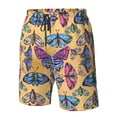 thumbnail image 4 of Logiee Butterfly 3 Print Mens Swim Trunks Quick Dry Board Shorts,Breathable Hawaii Beach Shorts Swimwear Bathing Suits-XX-Large, 4 of 6