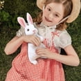 thumbnail image 4 of Lifelike White Bunny Stuffed Animal, Ngxiha Realistic Plush Toy Rabbit Adorable Bunny Toy Soft Stuffed Cute Easter Bunny Plushie for Easter Home Decor & Cuddle Compa, 4 of 9