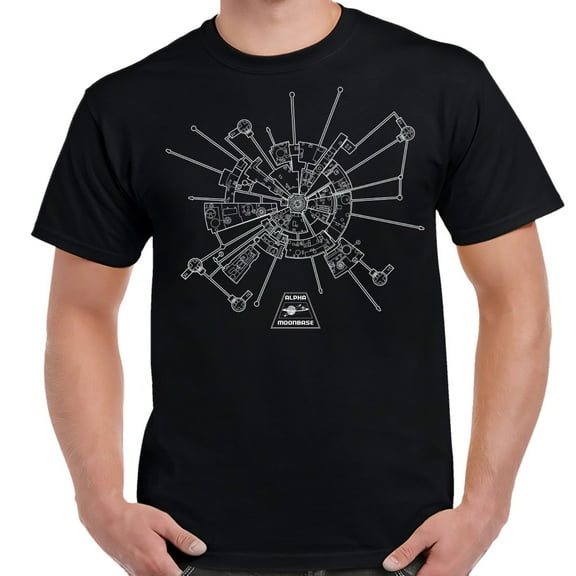 Space 1999 Moonbase Alpha Adult T-Shirt-XL