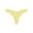 Fluorescence Yellow #193, variant on Women's Thong High Cut Swimsuit Bottom - Bikini Bathing Suit Bottom Only Light Blue L