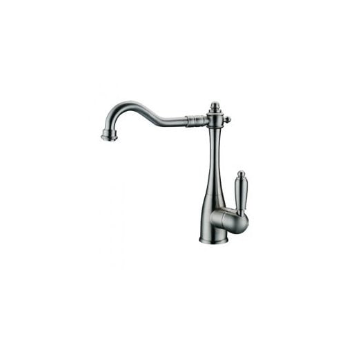 3 Year Warranty Single Handle Nickel Brushed Centerset Kitchen Faucet