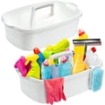 thumbnail image 1 of TOPZEA 2 Pack Cleaning Supplies Caddy, Large Plastic Cleaning Supply Organizer Bucket with Handle Portable Housekeeping Shower Tote Caddy Under Sink Tool Storage Baskets for Dorm, Bathroom, Household, 1 of 8