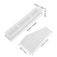 thumbnail image 6 of ifundom 2 Pieces Rectangular Silicone Molds for Crafting, Reusable White Flexible Baking and Tools, 6 of 8