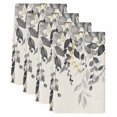 thumbnail image 2 of Grey Eucalyptus Kitchen Towels Set of 4, Farmhouse Weeping Leaves on Linen Absorbent Dish Towels for Kitchen, Microfiber Hand Towel, Quick Drying Tea Towel for Cleaning Decorative Dishcloths, 2 of 7