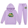 thumbnail image 1 of TechWave St. Patrick's Day Children's Middle And Large Children's Long Sleeved Letter Print Hooded Top Sweater Pants Set Checke Top And Bottom Giraffe Items for Girls 6 Month Birthday Outfit Girl Baby, 1 of 3